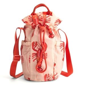 NWT Vera Bradley Lobster Clause Water Bottle Crossbody Bag